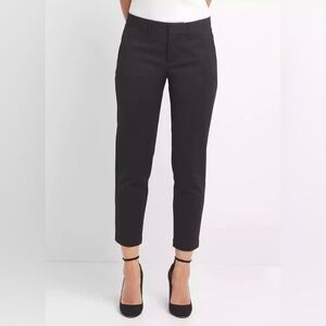 Gap Women’s 2 Reg Slim Crop Black Cotton Cropped Trouser Dress Pants 2 Classic